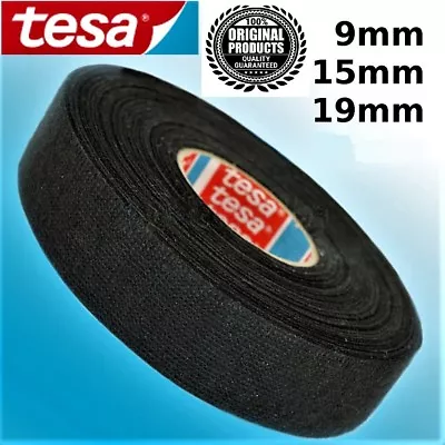 Tesa Tape 51608 Adhesive Cloth Fabric Wiring Harness 9mm 15mm 19mm 25 & 15meters • £10.99