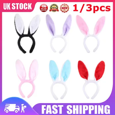 1/3/6xEaster Bunny Ears Headband Decor Fancy Hair Dress Costume Hen Party Rabbit • £6.59