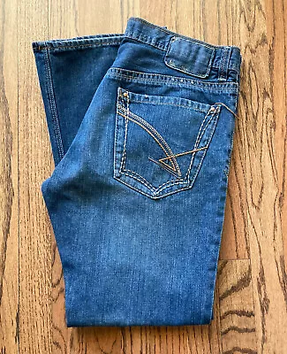 UNIONBAY Men's Denim Look Lounge Jean Medium Wash Size 34/30 #Y 10 • $13.99