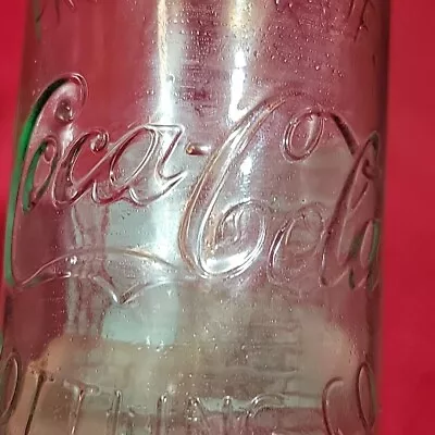 9.3 Oz COCA COLA COKE BOTTLE Empty Clear Vintage Retro Look 1899 2007 Hutchinson • $6.69