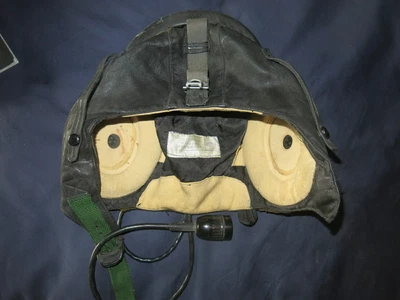 £67 • Buy Original Soviet Russian MiG Fighter Pilot Leather Helmet 1966 Cold War