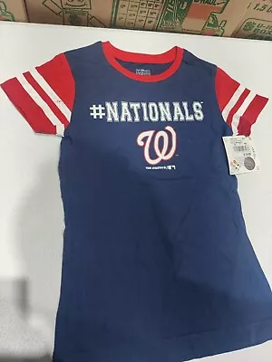 New Official MLB Washington Nationals Girls Youth Short Sleeve Shirt • $15.99