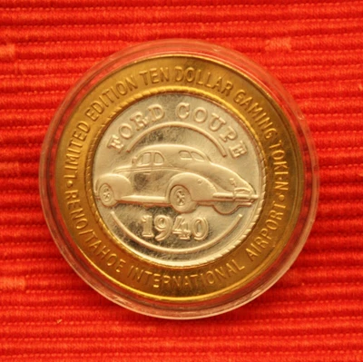 $19.95 • Buy $10 Gaming Token, 1999 RENO/TAHOE International Airport. 1940 FORD COUPE