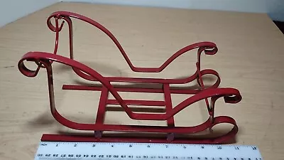 Red Metal Santa Claus Sleigh 4.5  X 11  • $14.89