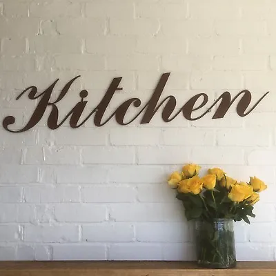 Rusty KITCHEN Lettering Letters Sign Metal Home Bar Pub Vintage Wedding • £24.99