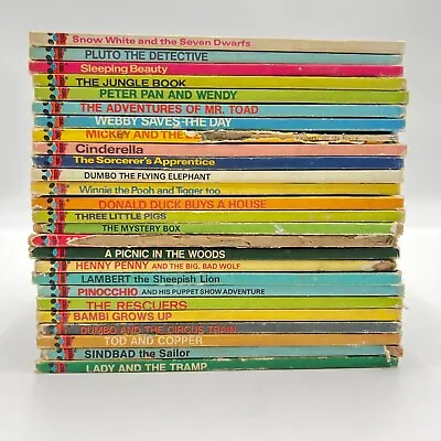 Vintage Disney’s Wonderful World Of Reading Childrens Books Lot Of 26 Random Lot • $49.95