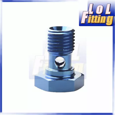 Banjo Bolt M14 X 1.5 Aluminium Banjo Bolt Brake Caliper Adaptor Blue • $4.56