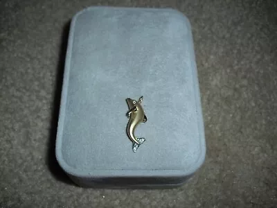 DISNEY NA HOKU 14K Yel  Gold Dolphin Diamond Steven Douglas Pendant Charm $1399 • $899