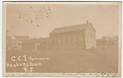 C1905 Centenary Collegiate Institute Gym Hackettstown NJ Real Photo Postcard • $9