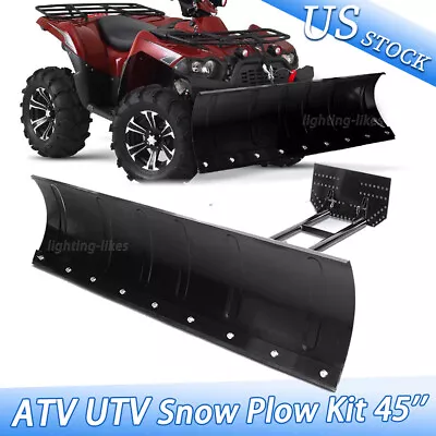 Kit For ATV UTV Snow Plow Kit 45'' Steel Blade Complete Universal Mount Package • $799.99