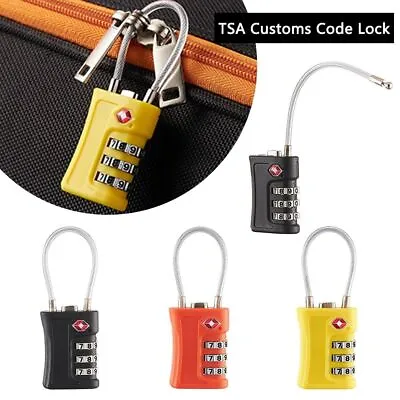 $13.30 • Buy Padlock Luggage Password Lock 3 Digit Combination Lock TSA Customs Code Lock