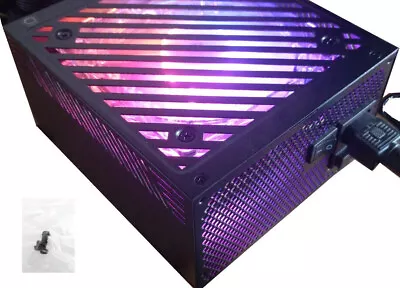 SHARK 1000W Digital RGB LED Fan Dual PCIe Black Gaming PC ATX Power Supply • $76