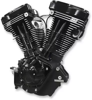 S&S Black Edition 111  V111 Evolution Evo Long Block Motor Engine Harley 1984-99 • $6820.95