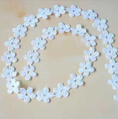 £2.87 • Buy 3 Yards Flowers Cotton Crochet Lace Trim Wedding Bridal Ribbon Sewing Craft