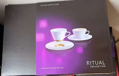 Nespresso Ritual Andree Putman Cappuccino Coffee Cup & Saucer • £30