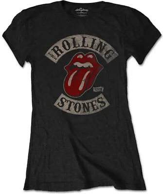 The Rolling Stones Tongue Patch 1978 Womens Fitted T-Shirt • $34.97