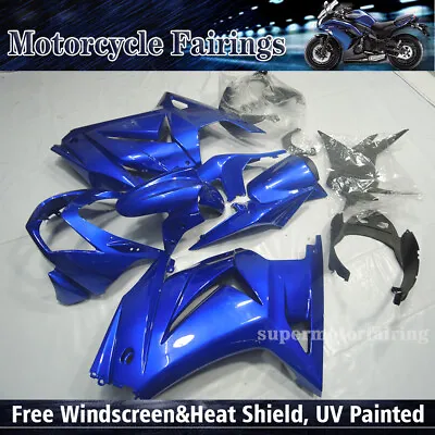 Painted Blue Fairing Kit For Kawasaki Ninja 250R 2008-2012 EX250J ABS Body Work • $369