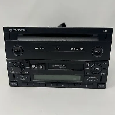 VW VOLKSWAGEN AM FM Radio Stereo CD Cassette- 2000-2005 Passat Jetta Golf GTI • $127.49