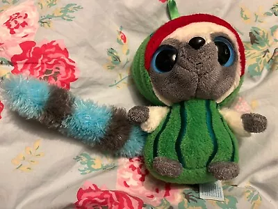 YooHoo & Friends Lemur Bushbaby Cream Blue Grey Ring Tail 6” Plush Soft Toy • £4