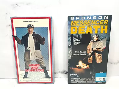 Armed And Dangerous VHS (New/Sealed) + Messenger Of Death VHS (New/Sealed) • $16.99