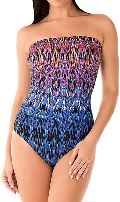 $182 Miraclesuit Bella Alba Avanti One Piece Swimsuit 14 Yap2723 • $74.99