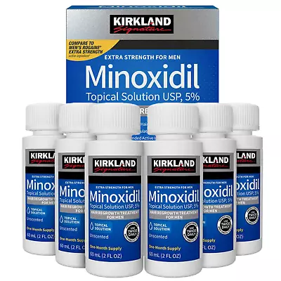 1 To 12 Months Supply Kirkland Minoxidil 5% Extra Strength Men Hair Regrowth • $42.95