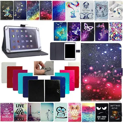 $8.89 • Buy For 7  10  10.1  Inch Android Tablet Universal Folio PU Leather Case Cover Gift