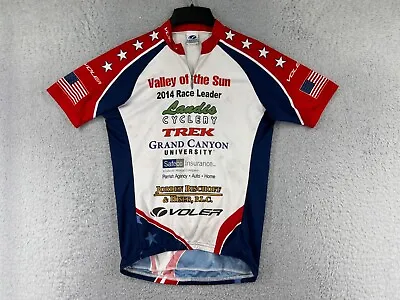 Voler Cycling Jersey Adult Medium Red White Blue 2014 Valley Of The Sun Polyeste • $8.79