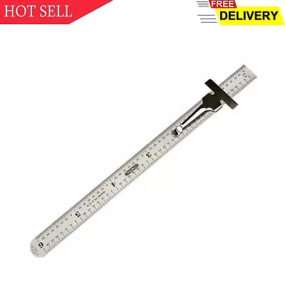 General Tools 300/1 6-Inch Flex Precision Stainless Steel Ruler Chrome • $4.34