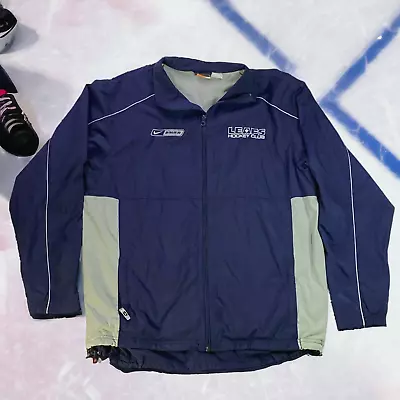 Bauer Nike Large Jacket Toronto Maple Leafs NHL Hockey Club Navy Blue Full Zip • $28.45