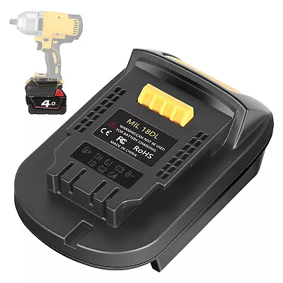 Battery Adapter Converter For Milwaukee 18V Li-Ion Batteries To Dewalt 20V Tool • $12.45