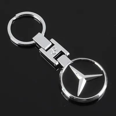 Mercedes-Benz AMG 3D Chrome Keyring Luxury Keychain High Quality Key Ring Gift • $9.98