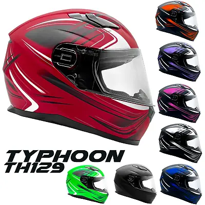 Full Face Motorcycle Helmet Matte Finish Retractable Sun Visor Adult Men Women  • $47