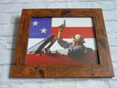$43.38 • Buy Framed 10x8 Poster Rare Photograph Stars Cars Hunter S Thompson Gun American Fla
