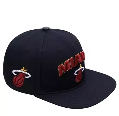 Pro Standard Miami Heat Logo Snapback Hat-- Black  • $32