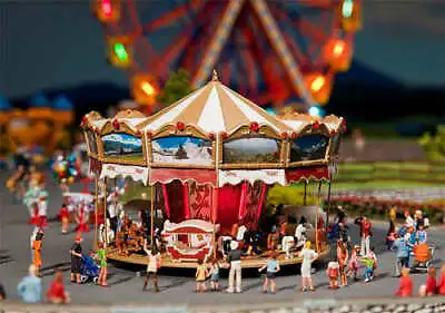 FALLER Childrens Merry Go Round Fairground Model Kit W/ Motor IV HO Gauge 140316 • £75.91