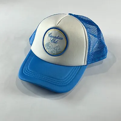 Canadian Club Whisky Blue/White Promo Merchandise Foam Trucker Men's Hat Cap • $6