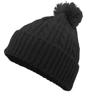 Cable Knit Pom-pom Beanie • $14.02