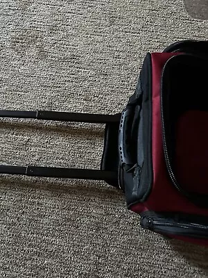 Eddie Bauer Expedition 34 Rolling Duffel 2.0 Bag Red/black 34”x15”x13” NWT • $44