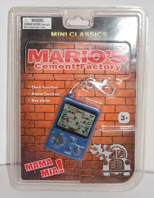 Nintendo Mini Classics Mario’s Cement Factory Game & Watch Keychain New • $39.95