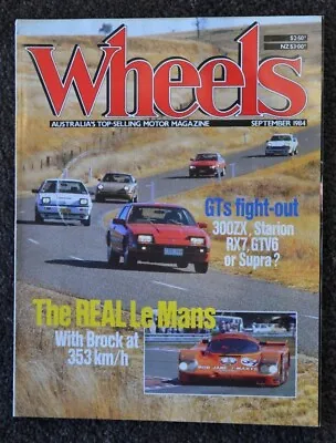 Wheels Sep 1984 Mazda RX7 Nissan 300ZX & Patrol Toyota Supra & Landcruiser • $12.50