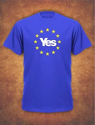  Yes Scotland EU Brexit Referendum Scottish Independence T-shirt Royal Blue • £11.95