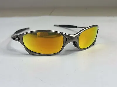 Oakley X Metal Juliet Sunglasses Titanium Frame Gold Lens Vintage • $499.99