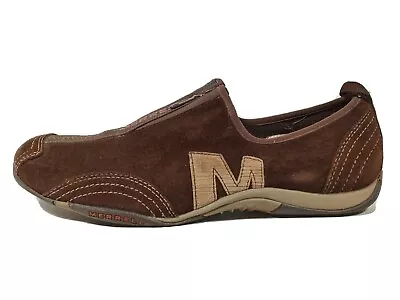 Merrell Women's Barrado Chestnut Brown Mocs Size 9.5 Suede Casual. Great Shape! • $36.40