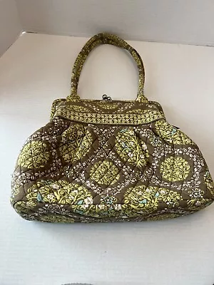 Vera Bradley Alice Sittin In A Tree Birds Green Brown Aqua Kiss Lock Clasp Purse • $19.99