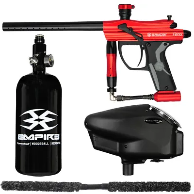 New Spyder Fenix Core Essential Paintball Gun Package Kit - Red • $267.84