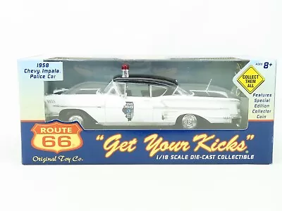 1:18 Scale Original Toy Co Route 66 1958 Chevy Impala Illinois State Police Car  • $149.95