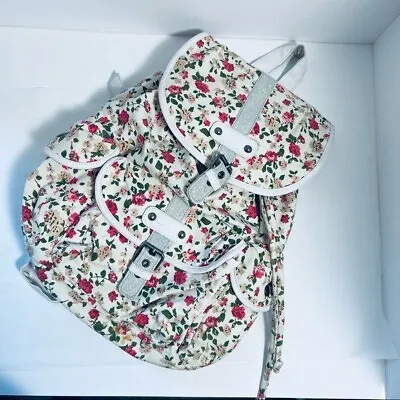 Candie’s Vintage Floral Sparkle Backpack Bag Travel • $22