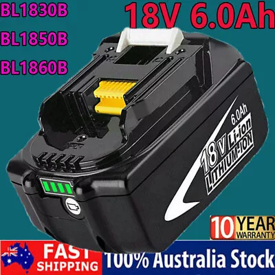 18V 6000mAh For Makita 18V Li-ion Battery 9.0 BL1850 BL1860B BL1830B LXT BL1840 • $28.29