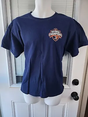 Auburn Tigers Shirt Men's Large Blue Short Sleeve 2010 National Champion Jerzees • $15.95